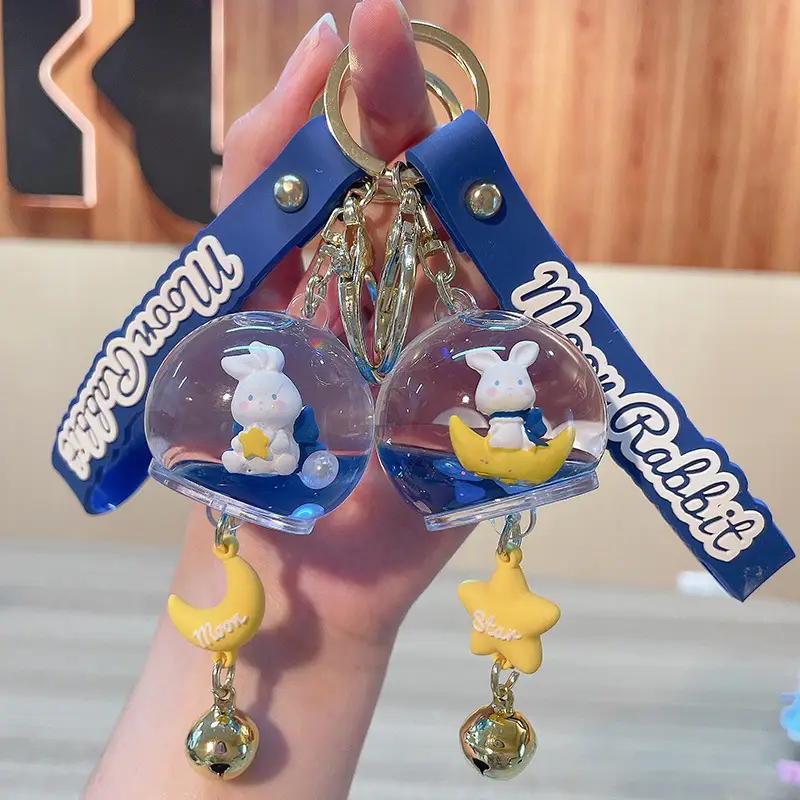 Wind Bells Star Moon Rabbit Series Floating Key