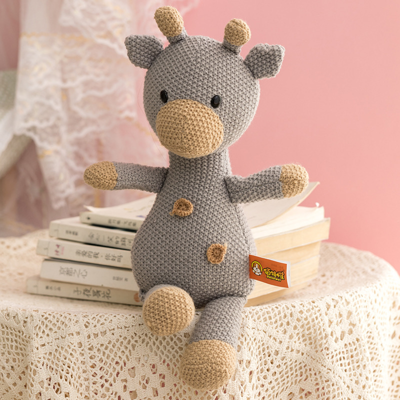 Blue Deer Woolen Doll