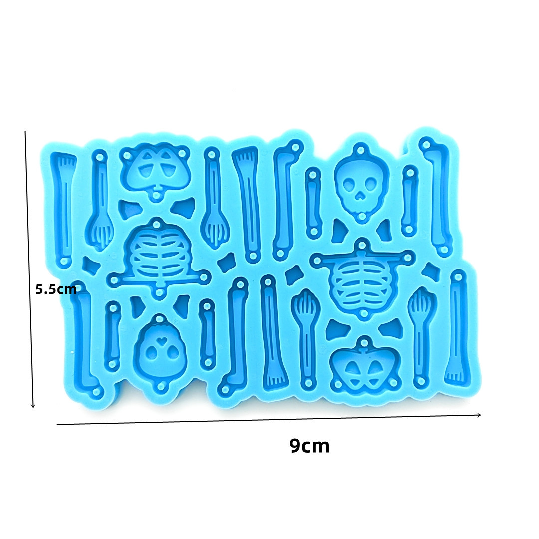 Title 1, Creative Diy Skull Pendant Epoxy Silicone Mold