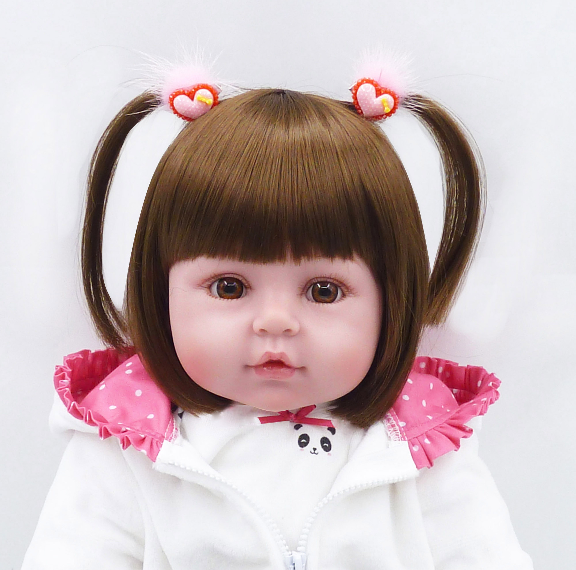 Soft Vinyl Reborn Baby Panda Clothes Cute Children's Toy