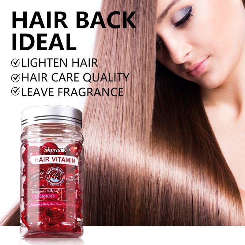 Hair Oil Capsule - No Rinse, Nourishing Serum. Transform Your Hair: Our hair serum is a leave-in conditioner enriched with four nourishing oils and vitamins, instantly turning dry, frizzy hair into silky tresses. Experience increased shine, reduced frizz,