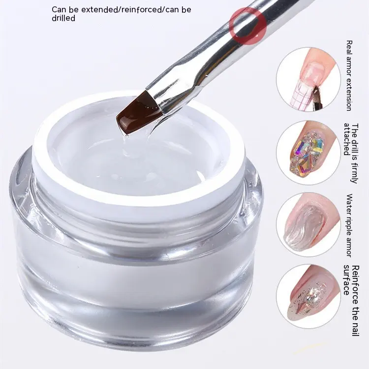 Nail Art Extended Glue Phototherapy Plastic Transparent
