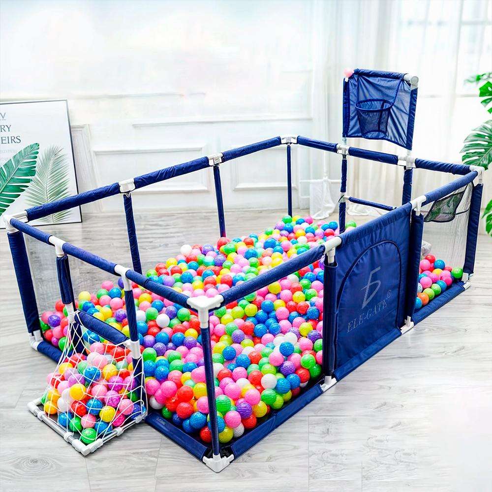 Baby Play Yard With Basketball Hoop And Soccer Goal