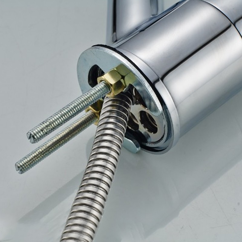 360 Kitchen Tap Sink Mixer Taps Pull Out Spout Spray Single Lever Modern Mono