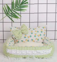 Pet Dog Pumpkin Bud Nest Cat Cute Pad - Green - View 1