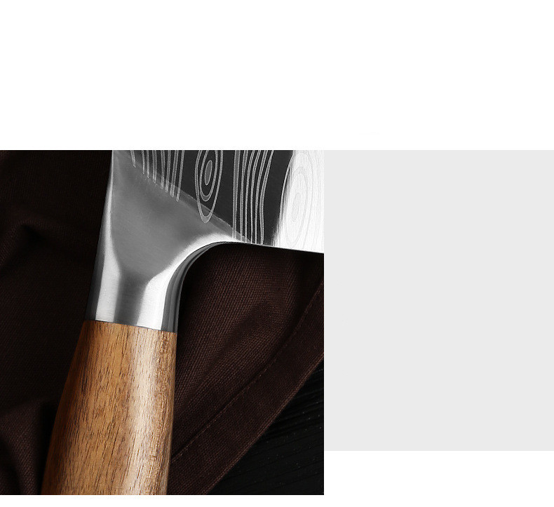 Title 7, Stainless Steel Kitchen Knife With Wooden Handle