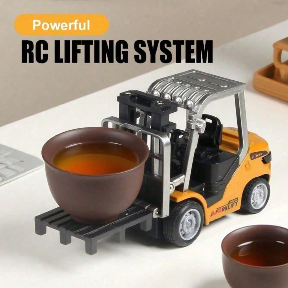 App Controlled RC Construction Truck Mini Alloy Forklift Toy With Realistic Lift System, Perfect Christmas Gift For Boys & Adults, Boy Toys, Party Favors For Kids, Kids Party Favor