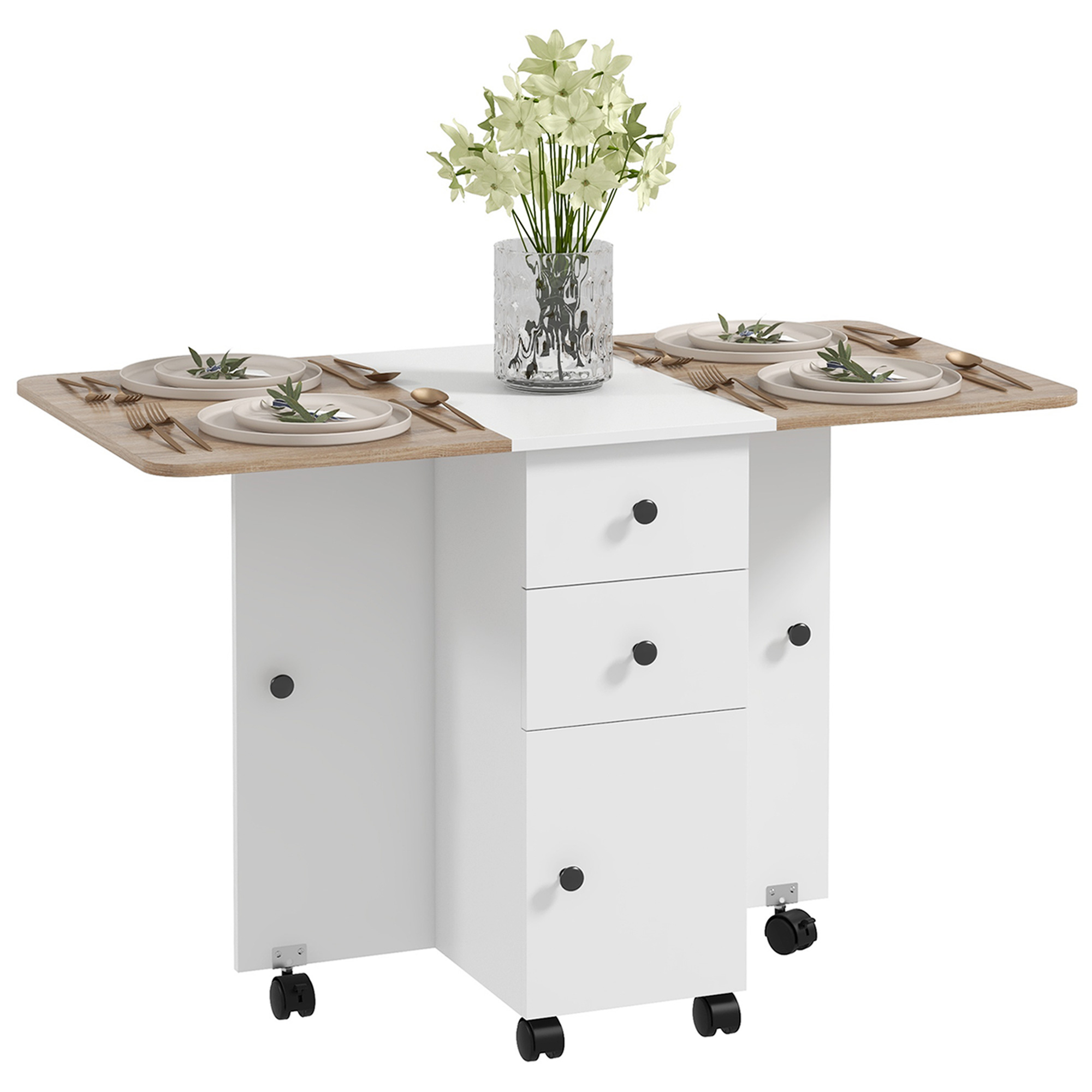 Storage Six Person Folding Dining Table — image 6
