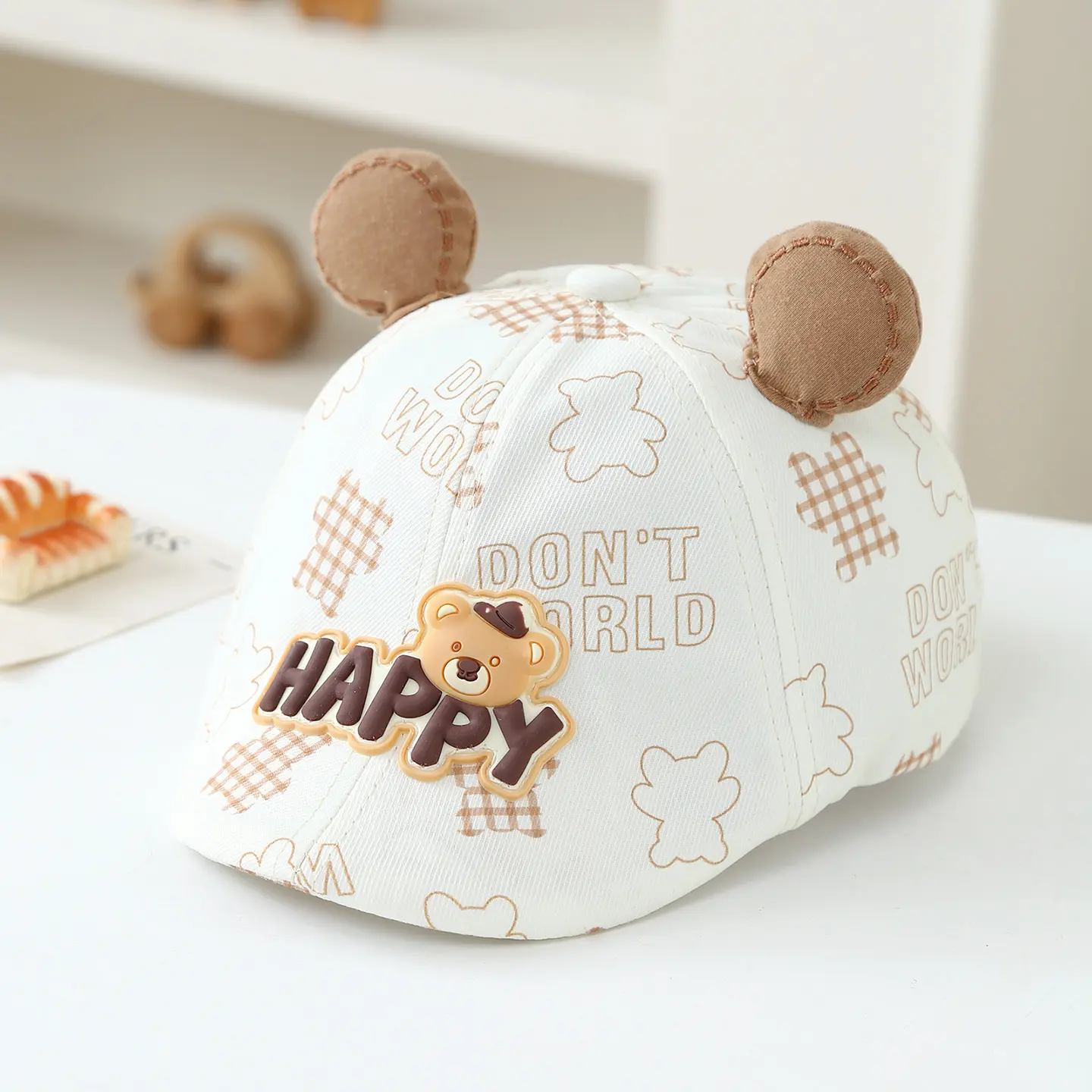 The Children's Three-dimensional Cartoon Teddy Bear, HAPPY