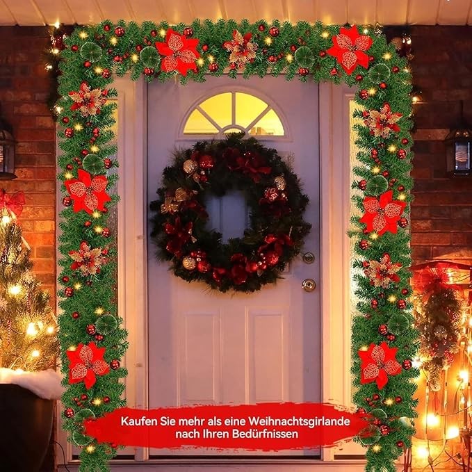 UK - Barn - Christmas Products -9-Foot Christmas Wreath