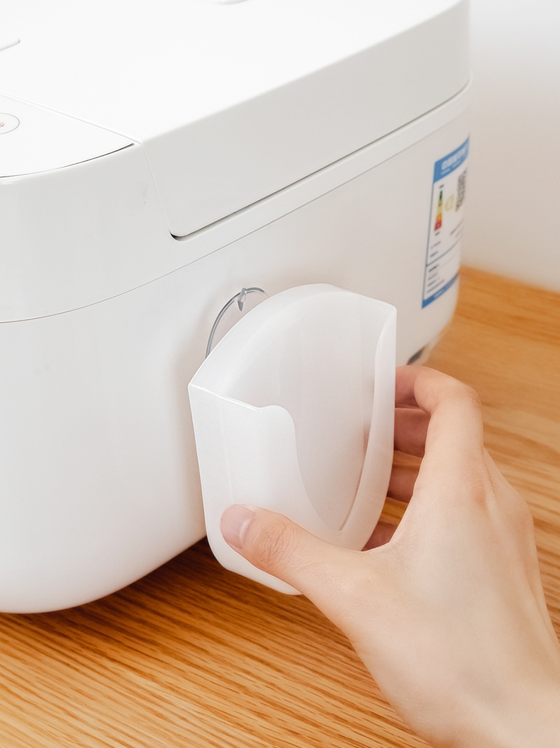 وعاء طبخ أرز منزلي غير لاصق مع ملعقة أرز