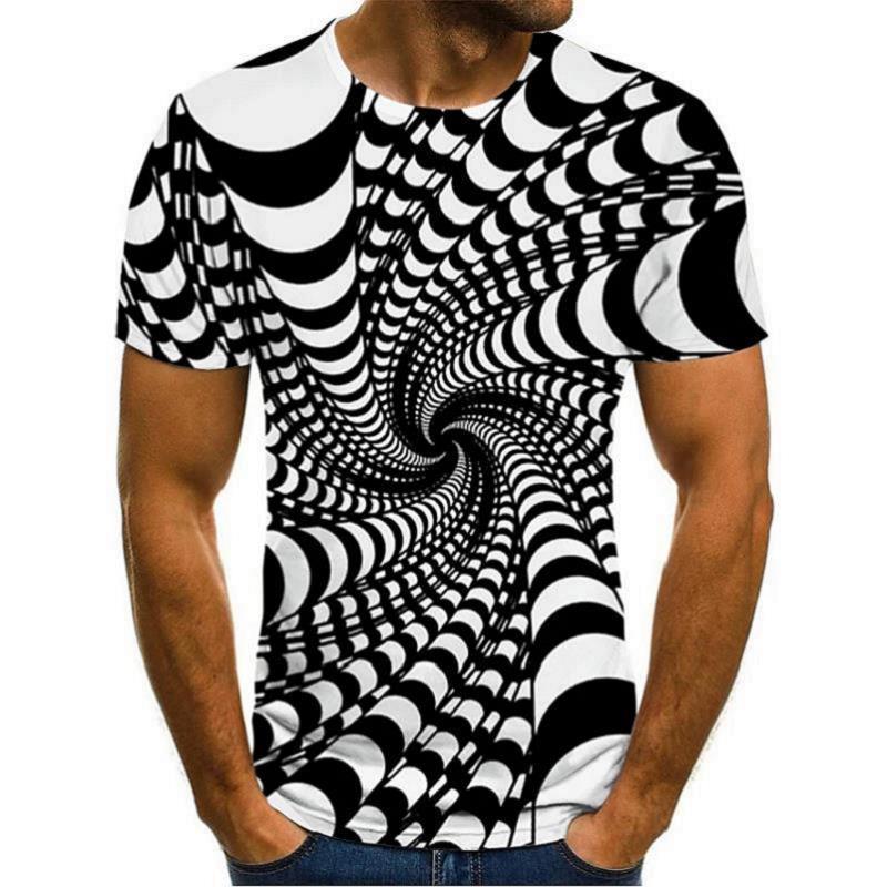 Title 40, Camisetas Masculinas Casuais com Estampa 3D Man...