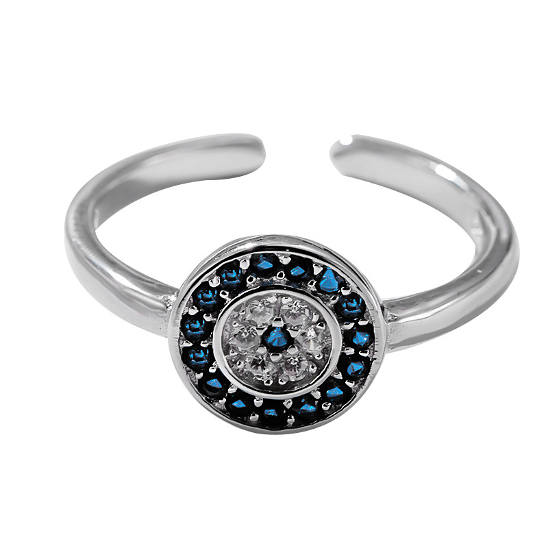 Blue Diamond Nightclub Hip Hop Trendy Ring