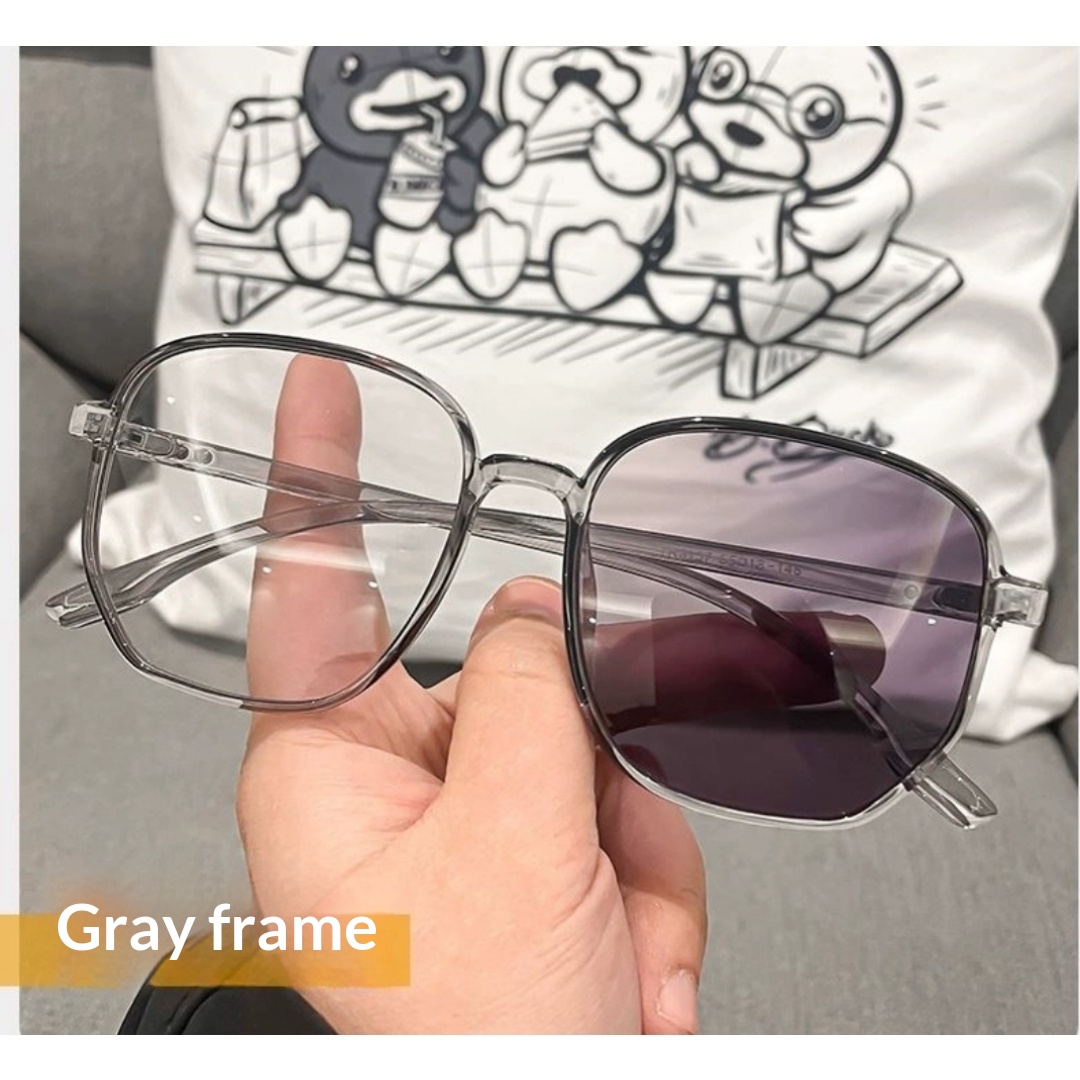 Lijia Korean Version Large Frame Anti Blue Light Goggles, Internet Famous, Same Color Changing Glasses 1535-3