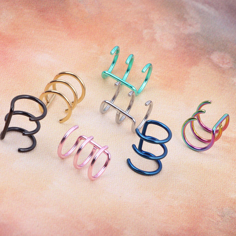 False Earrings Unperforated Earbuds Clip Style