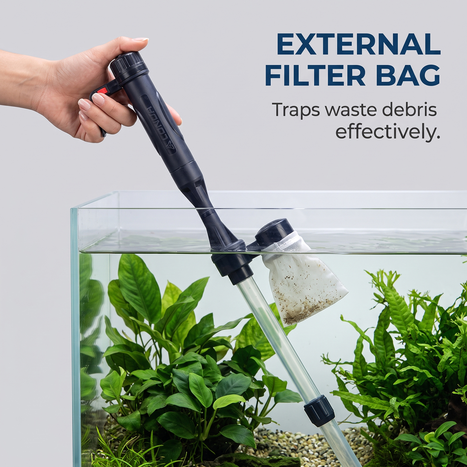 Retractable Tubular Fish Tank Electric Sewer Battery Box English White Box Battery Electric, 11.5 X 5.8 X 30.5cm detail photo 6