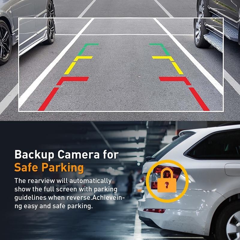 3 Lens Car Dash Cam Kit Front And Rear Camera HD Taxi DVR Security Recorder — image 5