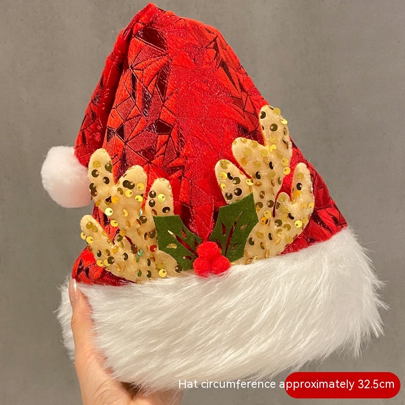 Furry Reindeer Christmas Hat