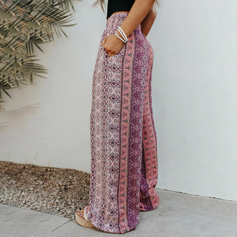 Women's New Ethnic Print Long Pants