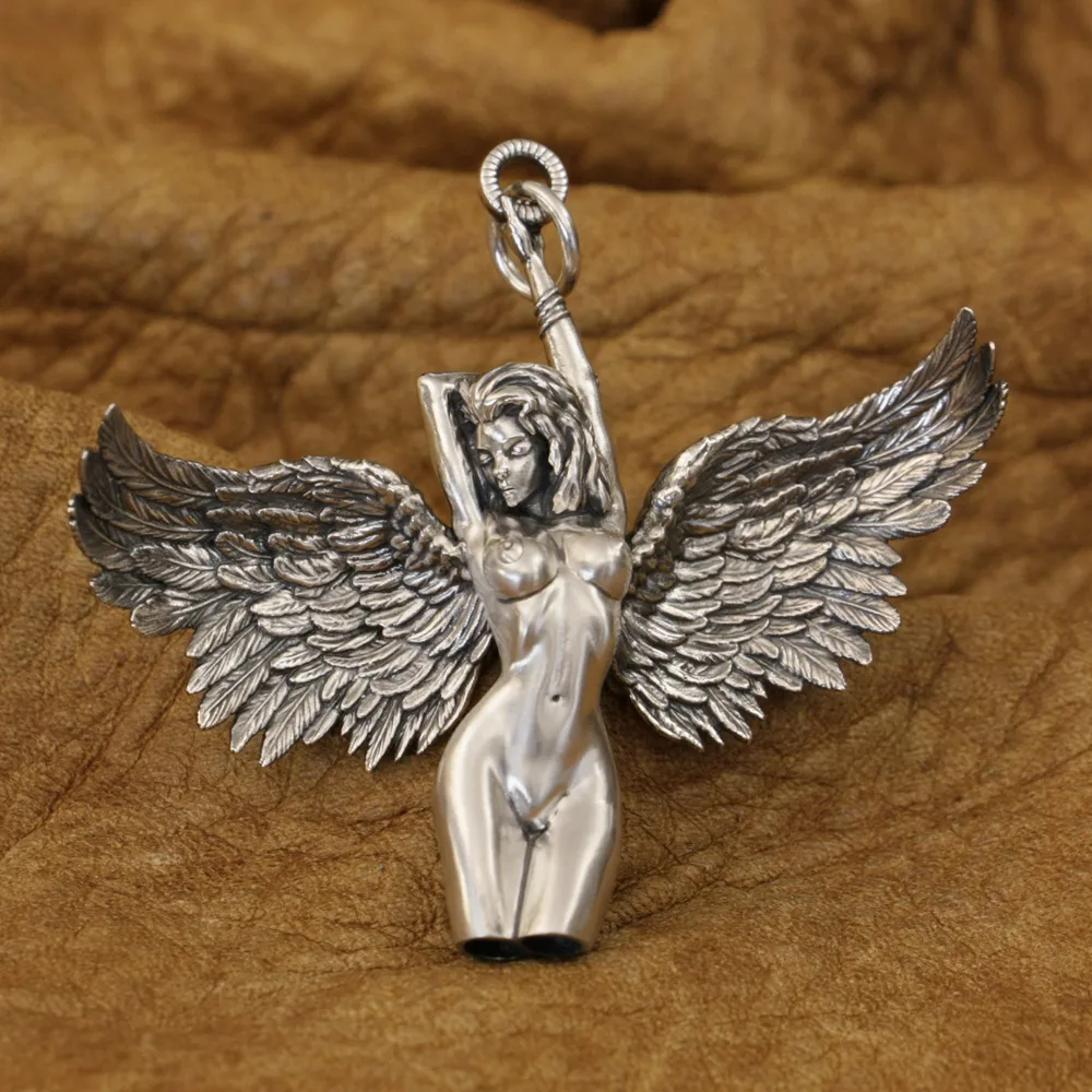 Sterling Silver Belle Angel Pendant Halo