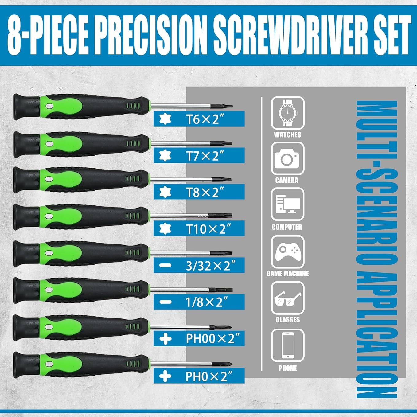 118 PCS Magnetic Screwdriver Set Heavy Duty Precision Premium Cross Flat Head — image 4