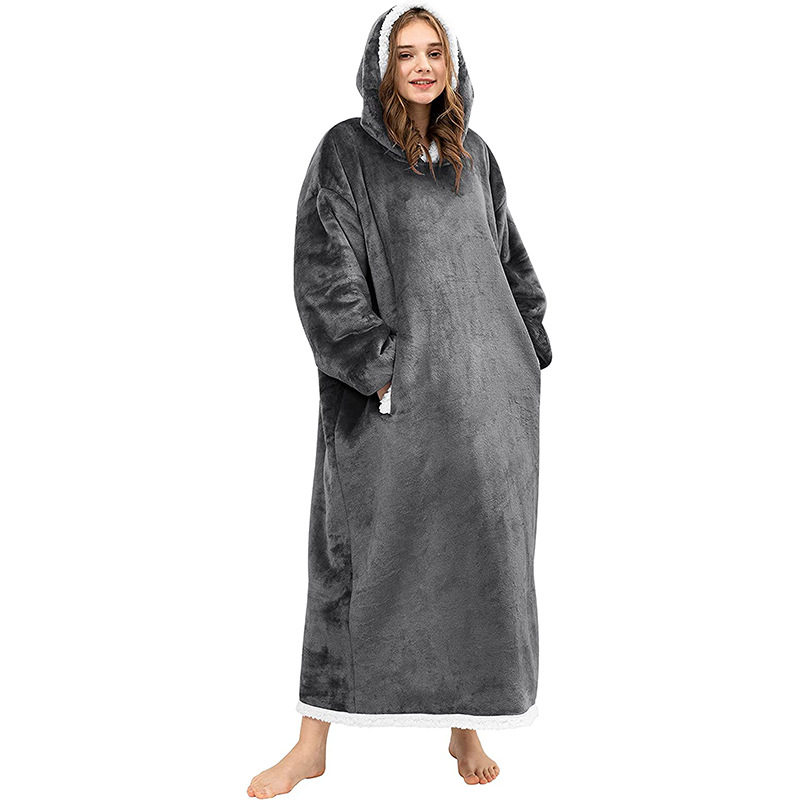 Title 7, Side Pocket Lazy Blanket Flannel Lamb Wool