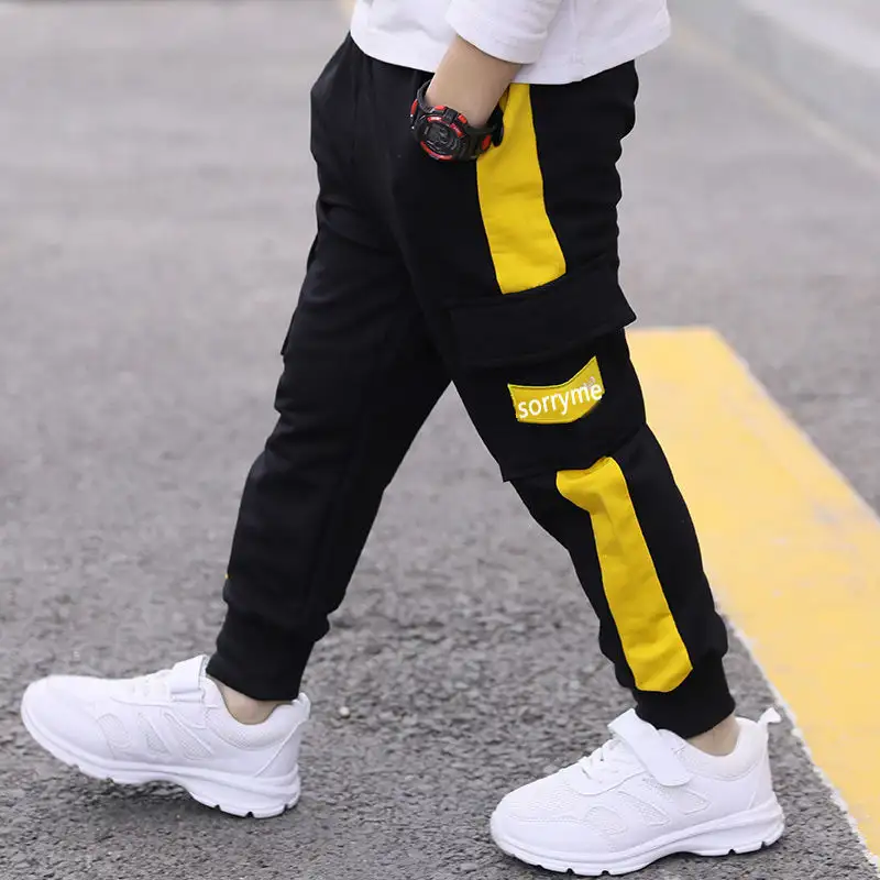 Children Overalls Sweatpants Casual Korean Style Trousers