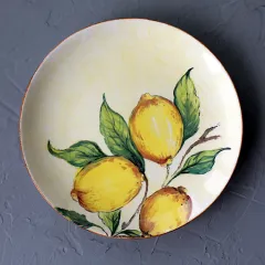 Large Underglaze Color Ceramic Tableware Western Plate - Lemon Platter - View 1