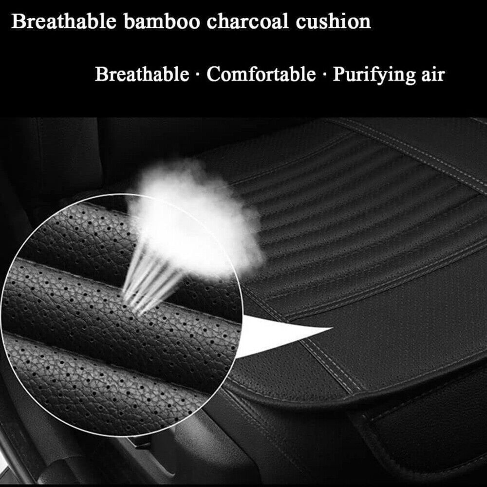 1Pcs 3D Car Front Seat Cover Pad Full Surround PU Leather Chair Cushion Mat 7