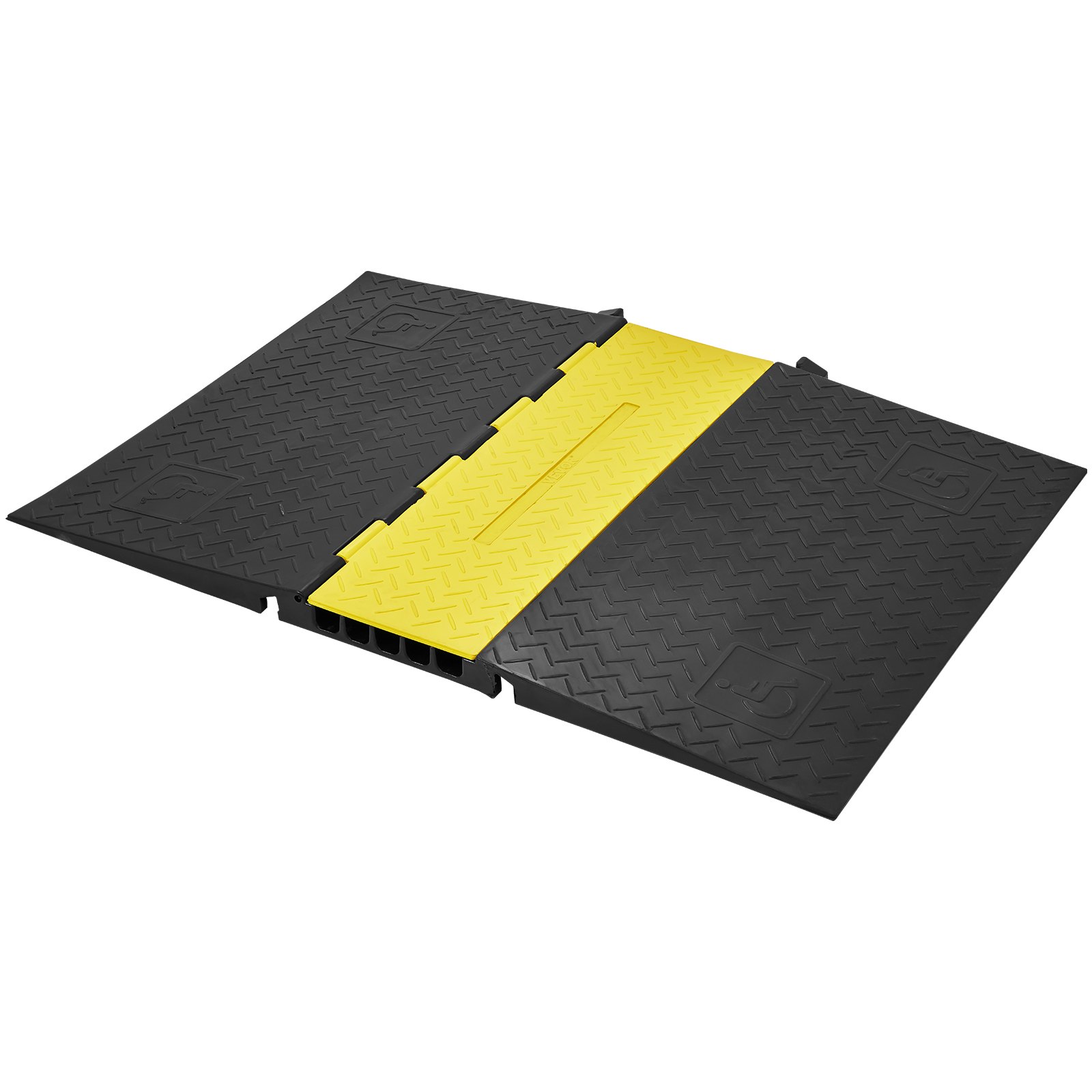 VEVOR 5Channel Cable Protector Ramp 22000lbs Load ADA Compliant Wire Cable Cover image 7