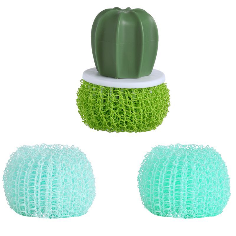 Title 7, Cepillo para Ollas Cactus Nano Cleaner Ball Lim...