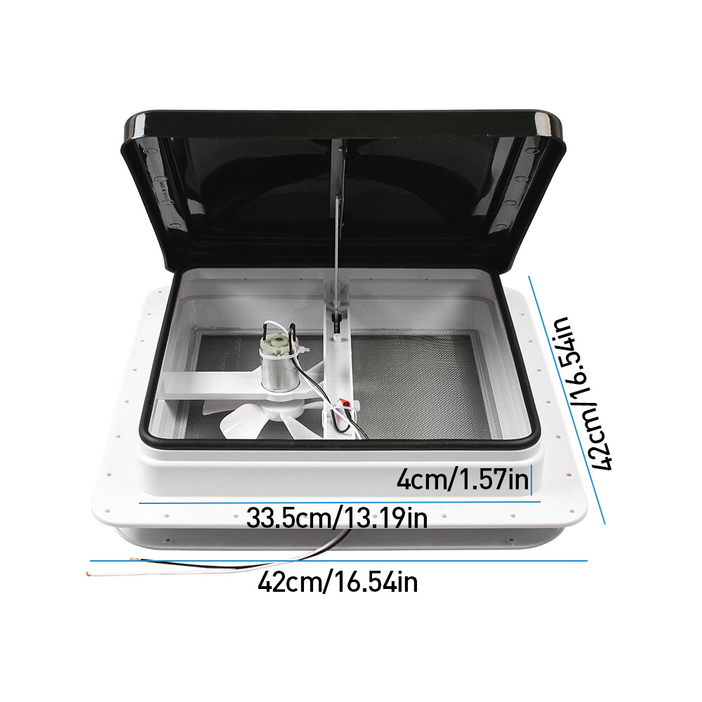 Camper Roof Vent Horsebox Motorhome Shower Hatch Blind 420x420 Caravan Skylight — image 3
