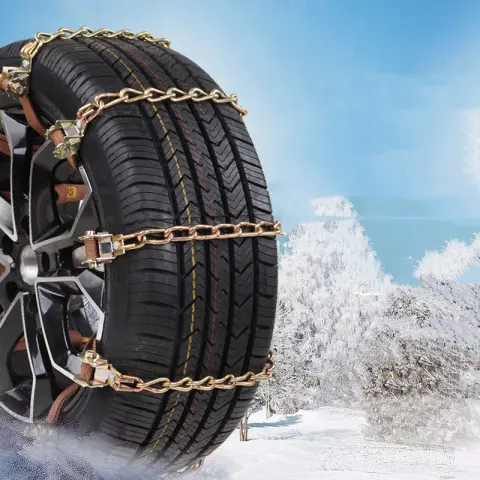 New Tire Snow Chain Car