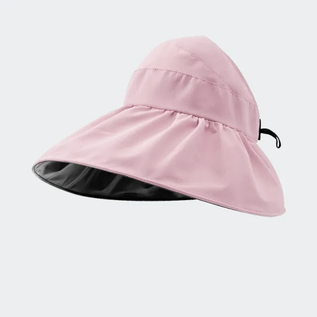 Foldable Fisherman Hat Summer Empty Top Sun Protection Hat UV Protection Upf50 Sun Visor Full face Sunhat For Women Pink - Shop at LoveMi