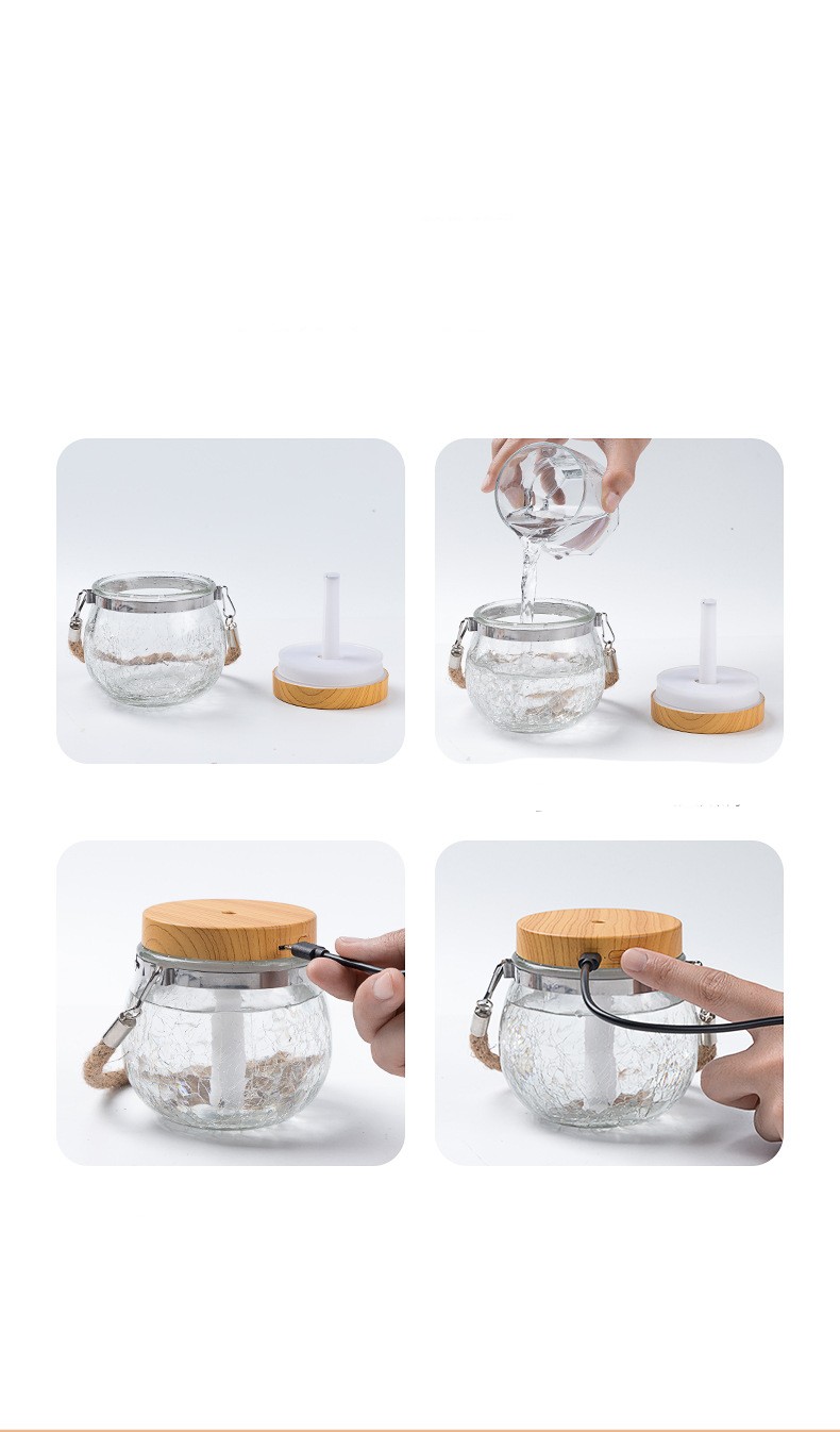 Household Heavy Fog USB Charging Desktop Atomizer Ball Humidifier — foto 3