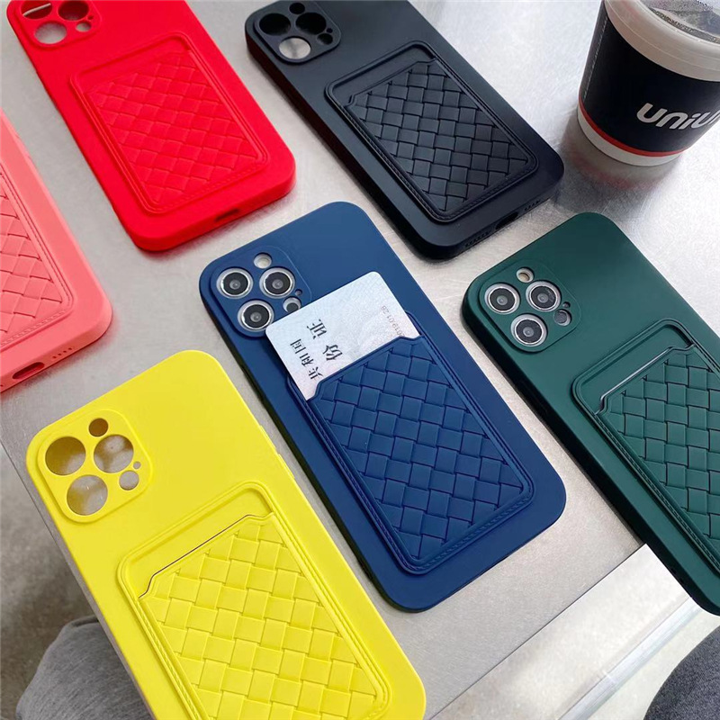 Solid Color Card All-in-one Mobile Phone Case Cover - Image 3