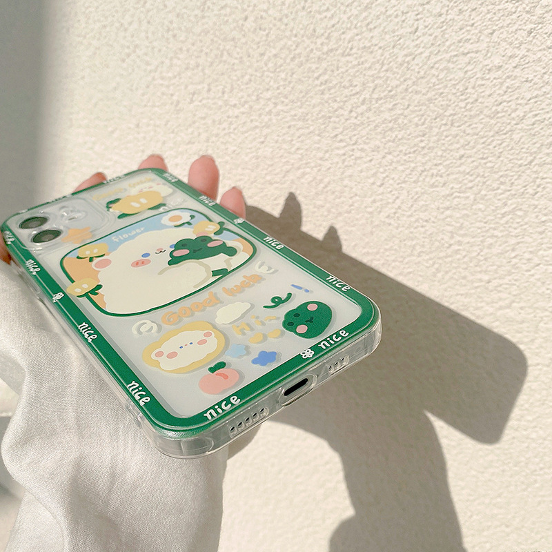 Coque de téléphone grenouille et agneau d'été – E – iPhone X