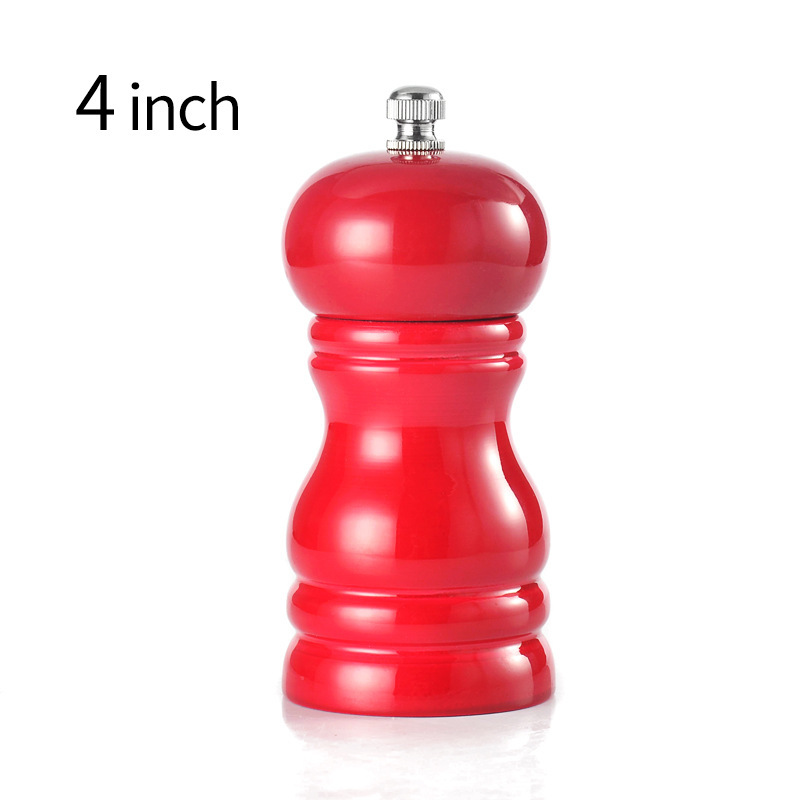 Title 4, 4-inch Solid Wood Pepper Grinder, Freshly Groun...