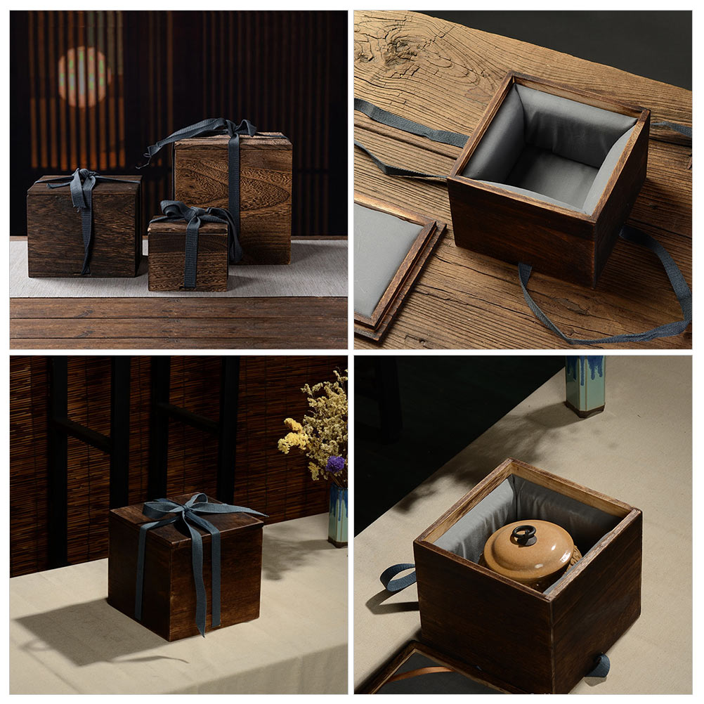 Title 1, Simple Wooden Purple Sand Teapot Packaging Box ...