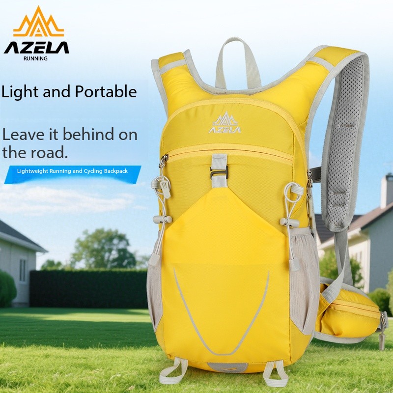 AZELA Lightweight Hydration Backpack, Breathable Mesh Outdoor Sports Backpack With Multiple Pockets For Trail Running, Hiking, Cycling