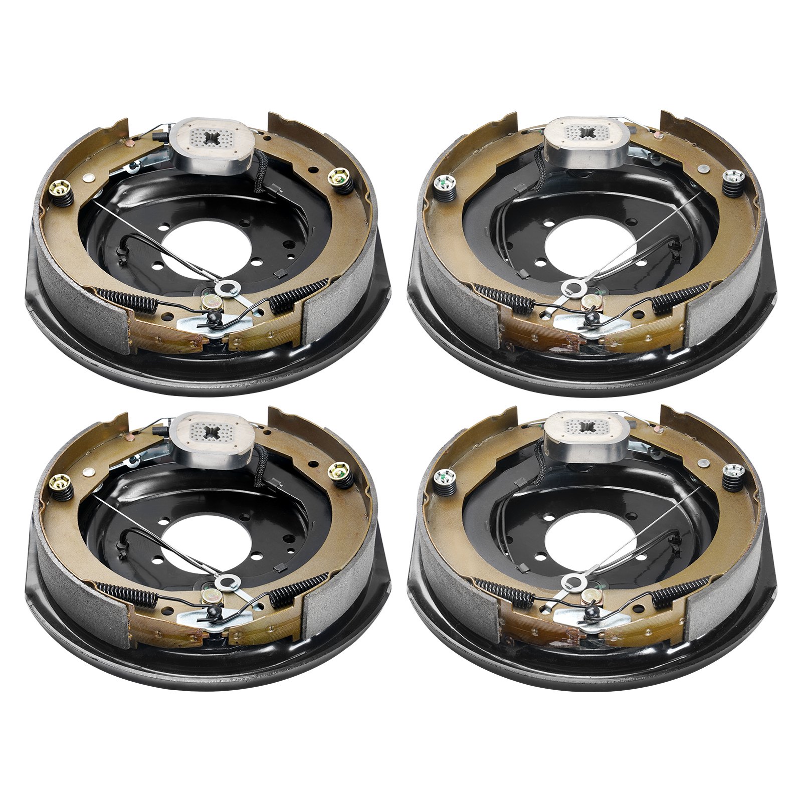 VEVOR Electric Trailer Brake Assembly, Pairs Self-Adjusting Electric Brakes Kit For 7000 Lbs Axle, 5-Hole Mounting, Backing Plates For Braking System Part Replacement image 4