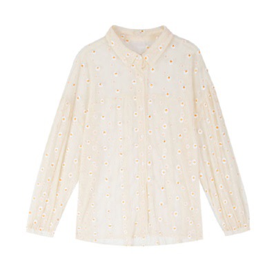 Printing Daisy Mesh Suspender Shorts Korean Female Student Three-piece Suit