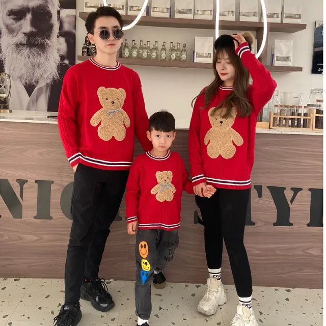Romper New Year's Family Wear Sweater Family Wear Red Romper - Shop at LoveMi