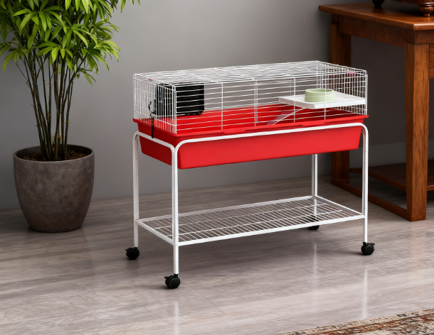 Two-Story Small Animal Cage Removable From Stand 3