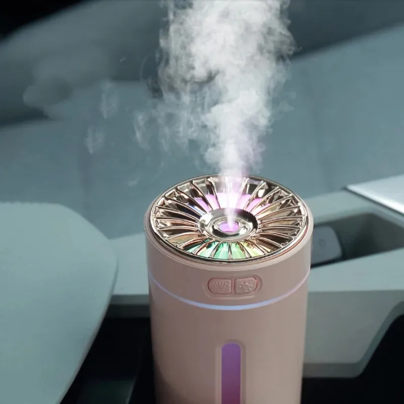 Wireless Air Humidifier Colorful Lights Mute Ultrasonic USB Fogger Diffuser Purifier 800mAh Rechargeabl Cool Mist Maker For Car – image 4