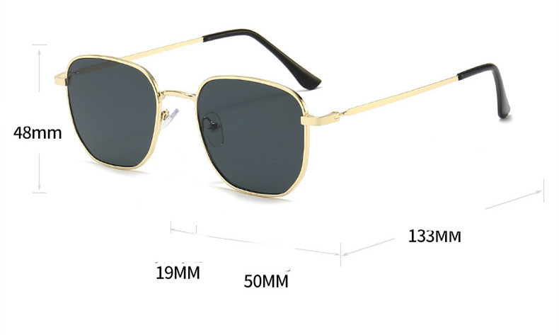 Title 1, Men And Women Vintage Literary Box Sunglasses