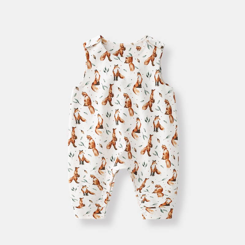 Fox print pants