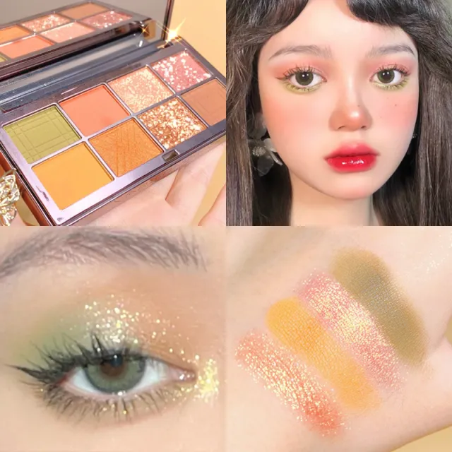Eyeshadow Palette Eight Colors Rose Matte Moss Lake - Shop at LoveMi