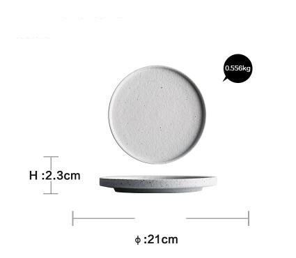 White middle plate 21cm