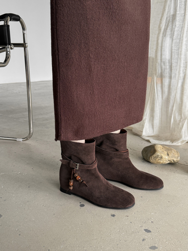 Faux Suede Ankle Boots, picture 2 of 5